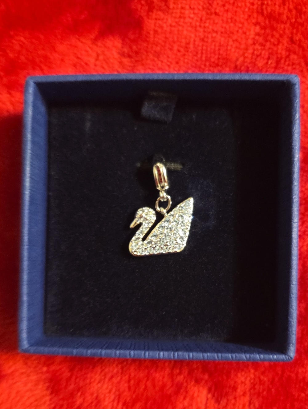 Swarovski Silver Crystal Swan Pendant